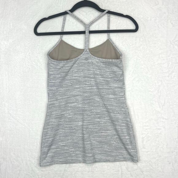 Lululemon Power Pose Tank Sz 6 Wee Are‎ From Space Nimbus Battleship *no pads - Picture 3 of 15